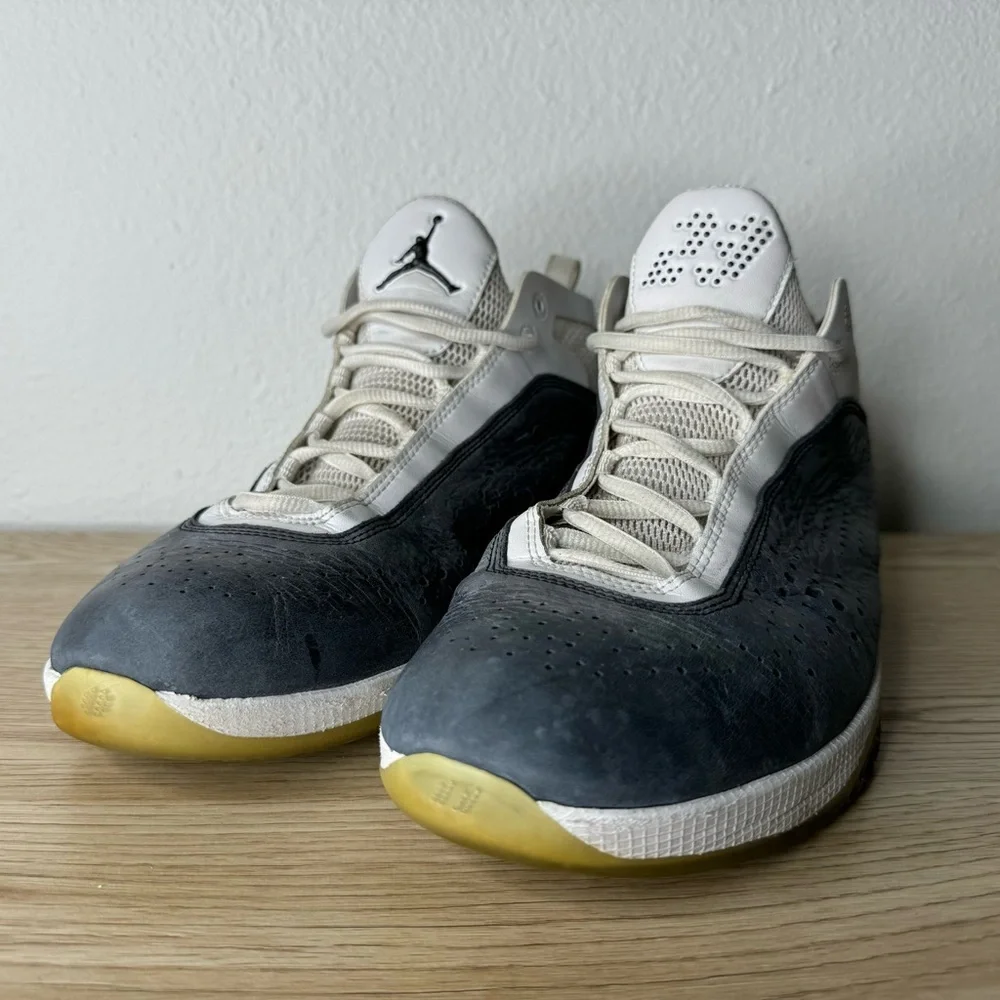 Nike Air Jordan 2011 White Black Anthracite Sneakers 436771-101 Men's Size‎ 9.5